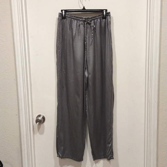 Victoria's Secret Other - Victoria's Secret Women's Gray 100% Silk Sleep Pants Size M -Casual Comfy Wear